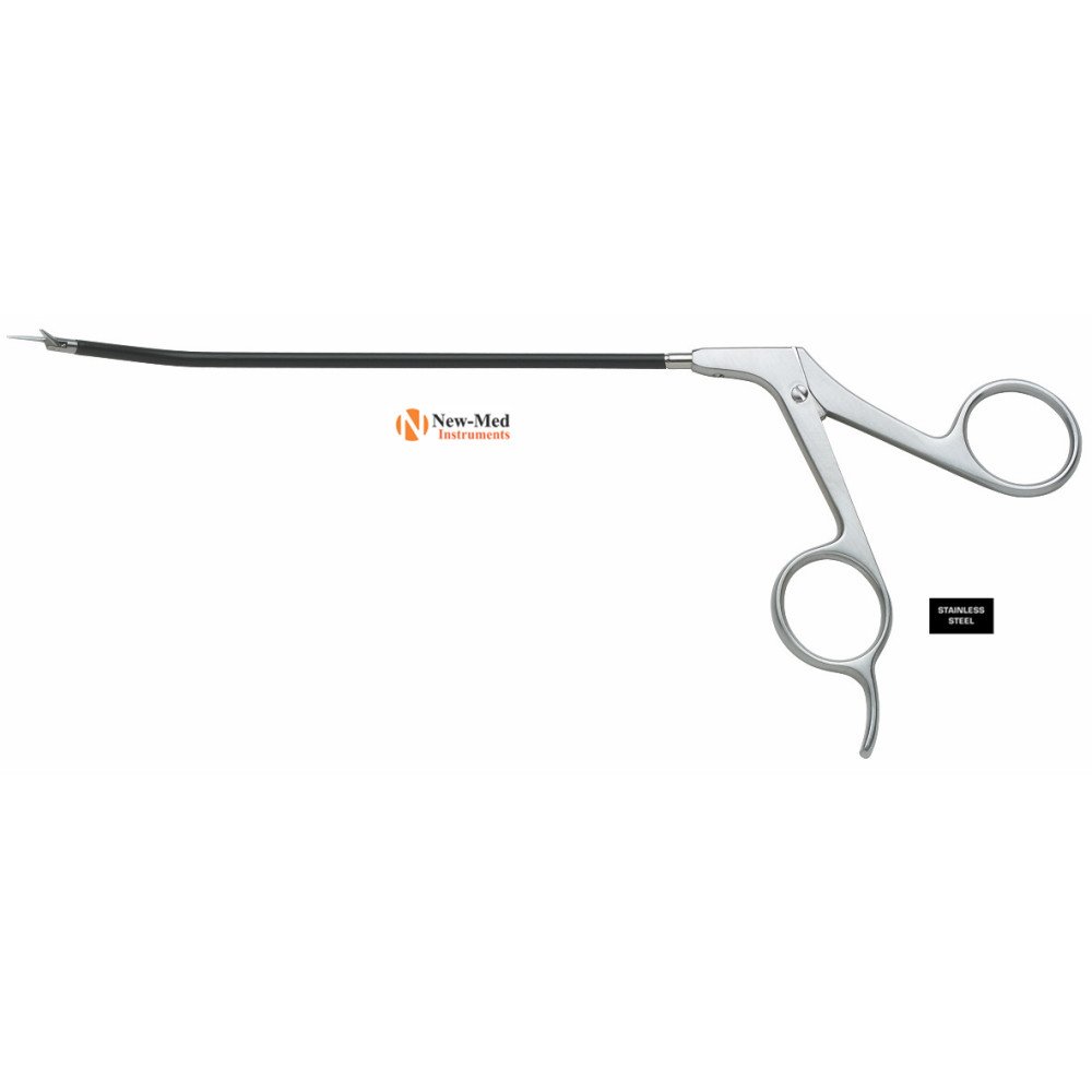 Daniel Endoscopic Forehead Scissors, Curved, Straight Blade, 6" 15 cm