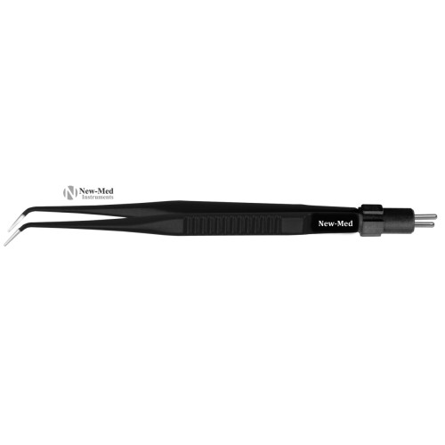 PRECISE CANADA Non-Stick Bayonet Bipolar Forceps – 18cm, Yellow, Reusable Electrosurgical Instrument EL-063