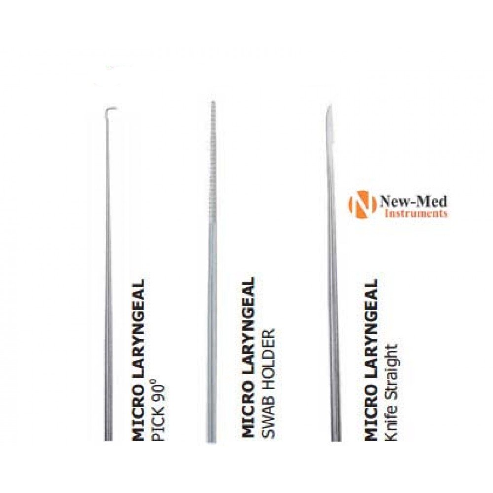 Micro Laryngeal Knives Set of 1 Pick, 1 Swab Holder, and 1 Straight Knife