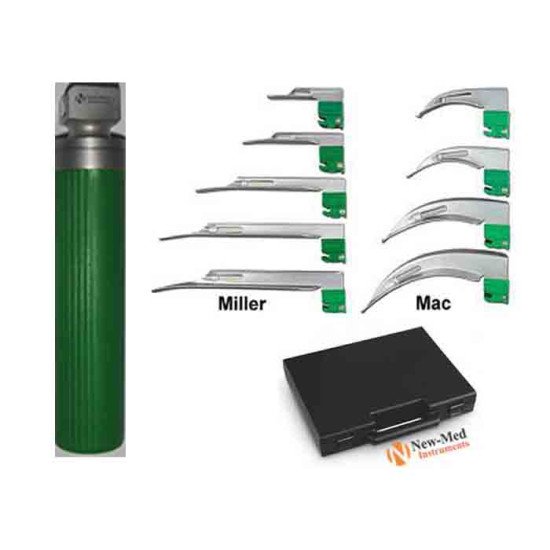 Macintosh / Miller Fiber Optic Disposable Laryngoscope Set