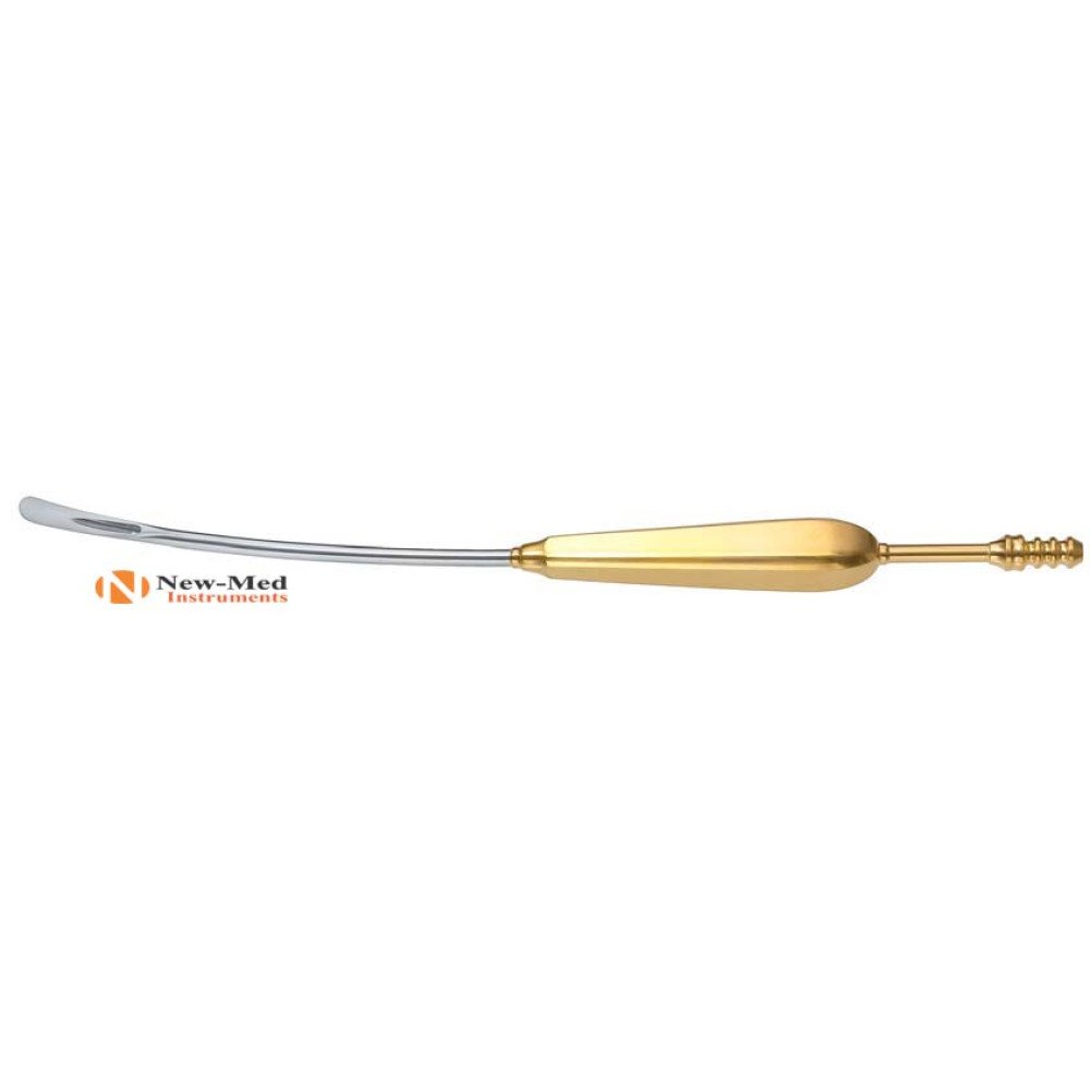 Daniel Endoscopic Forehead Suction Elevator, Half Curved, 9-1/4" 23.5 cm