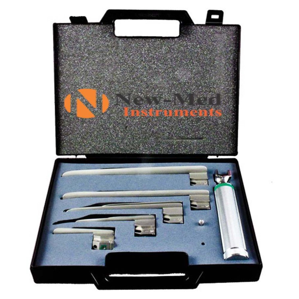 American Profile Miller Fiber optic Laryngoscope Set of 5 Blades