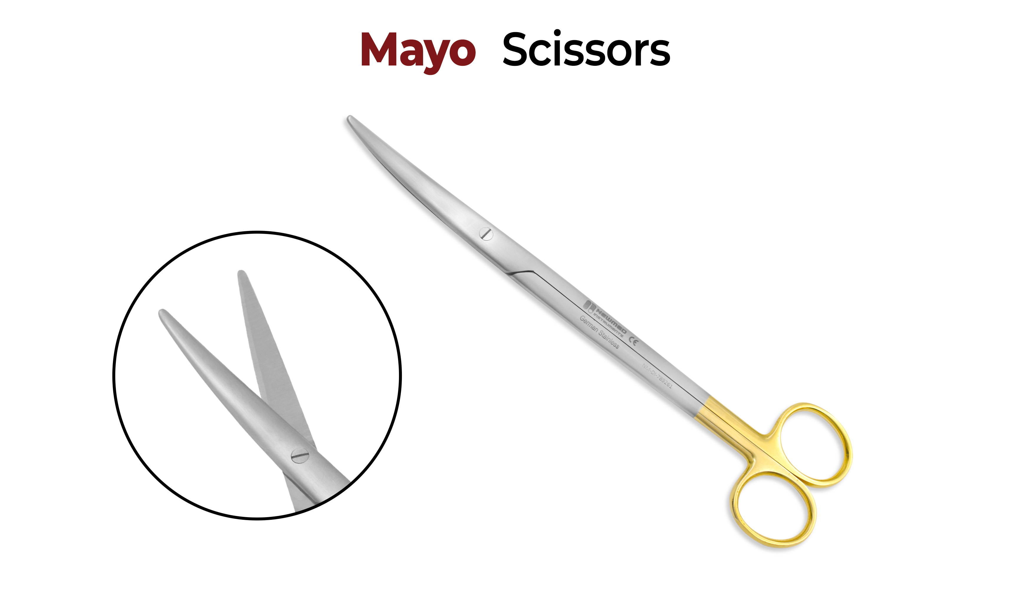Different Types of Surgical Scissors with New Med Instruments